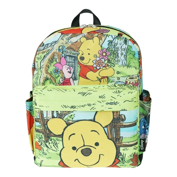 Disney Classic Winnie The Pooh Adult and Kids Mini Adjustable Summer Backpack - Picture 1 of 7